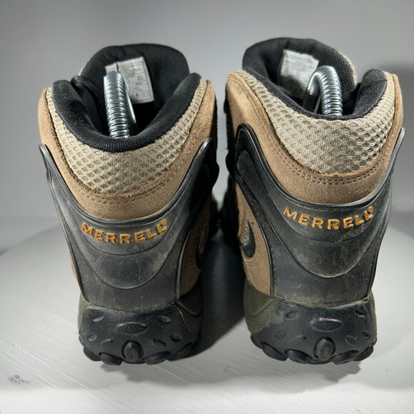 Merrell Chameleon Kids Youth Boys Size 4.5 Hiking Boots Waterproof Shoes Brown - Picture 6 of 12